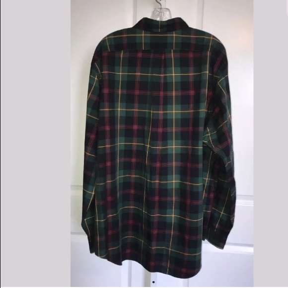 Ralph Lauren Mens Green Plaid Shirt XL Button Down - Picture 5 of 7